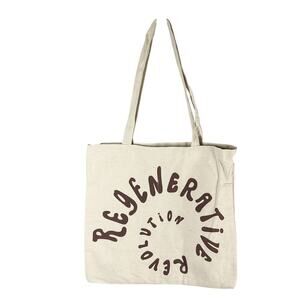Christy Dawn Regenerative Revolution Cotton Canvas Book Tote Bag